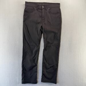 Prana pants Mens 32x30 Gray Brion Hiking Outdoor performance Tech Straight Slim
